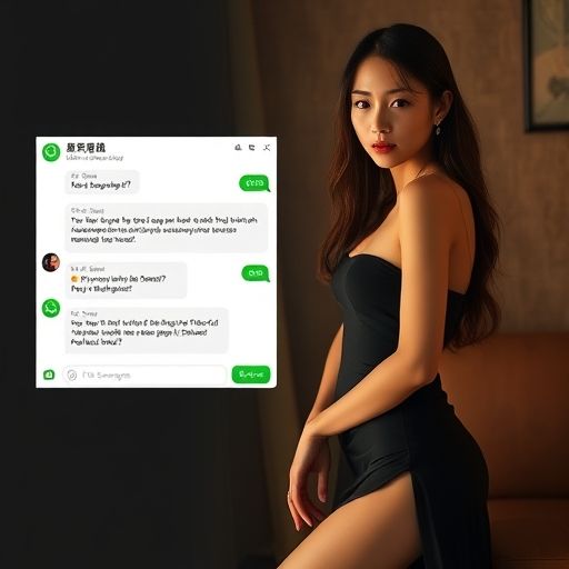 模拟微信聊天记录截图清晰显示双方确认品茶服务细节、时长和价格的过程