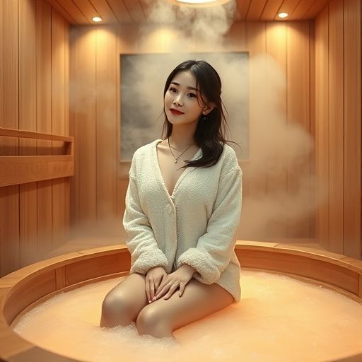 温暖舒适的桑拿环境