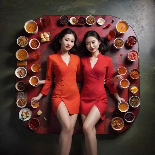 多种茶饮摆放展示的画面