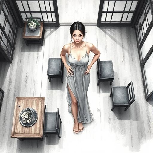 雅致的茶室一角，木质桌椅散发温暖氛围