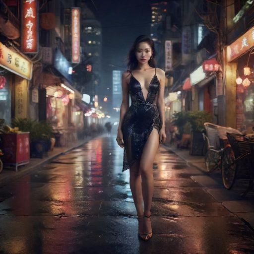 大都市的璀璨夜景