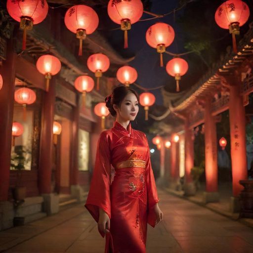 佛山祖庙夜景图