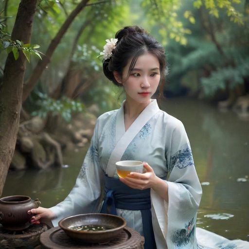 天河茶艺体验课的温馨场景
