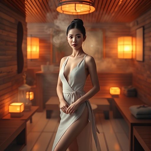 广州某会所桑拿房内部温馨舒适的场景