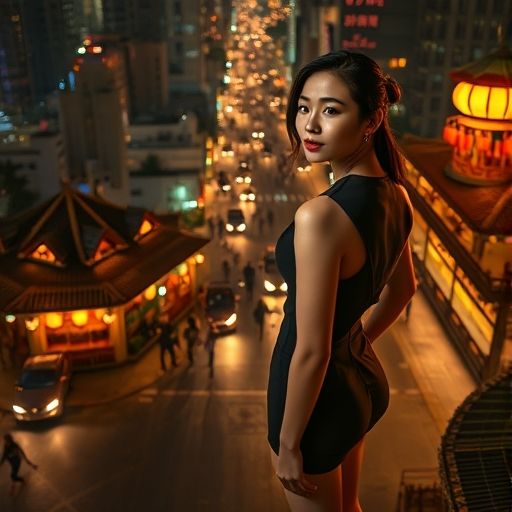 深圳夜景茶楼温馨氛围图