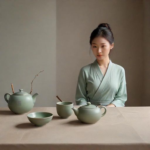 精致茶具陈列