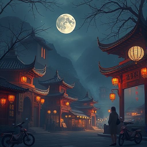 广州夜场会所的霓虹灯光氛围