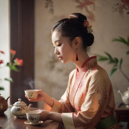 深圳喝茶小姐姐优雅茶艺展示