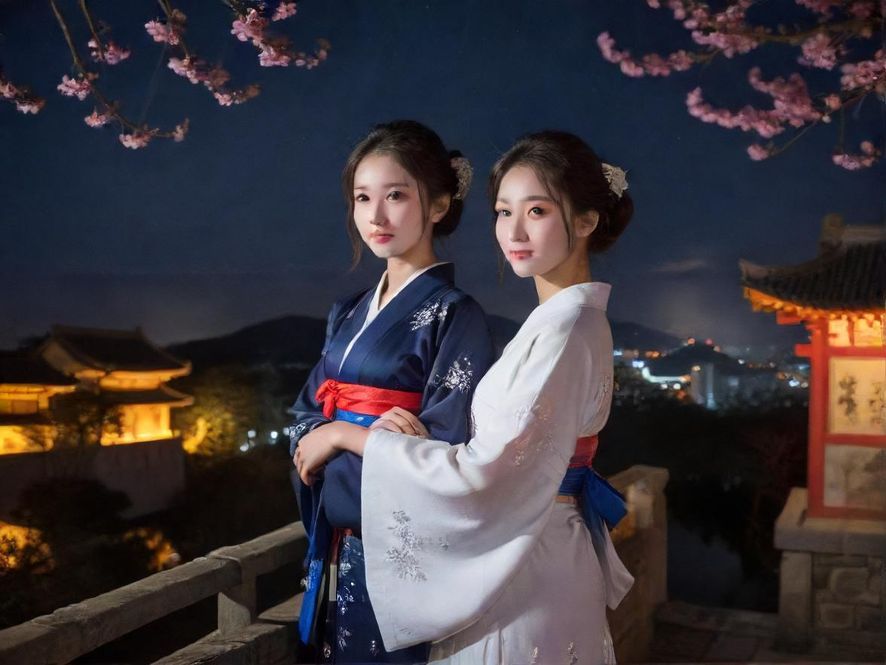 广州夜景灯光璀璨 俯瞰视角 城市风光 珠江新城