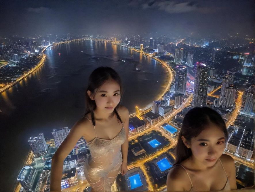 佛山夜景，城市灯火璀璨，展现都市的繁华与魅力