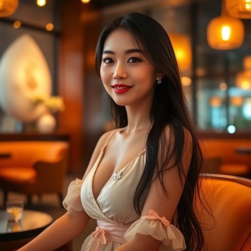 广州某会所内部舒适的休息区，灯光柔和