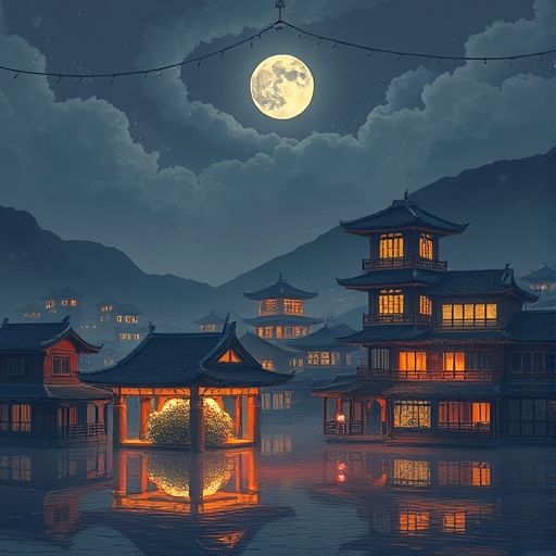 深圳夜色霓虹灯街道