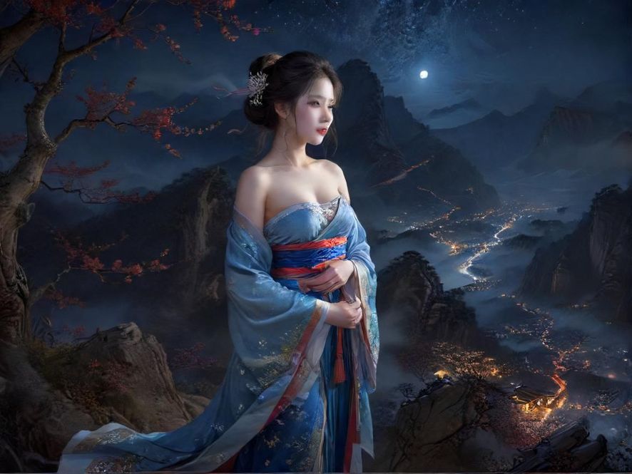 佛山夜色下，一处泛着柔和灯光的建筑入口，充满神秘感