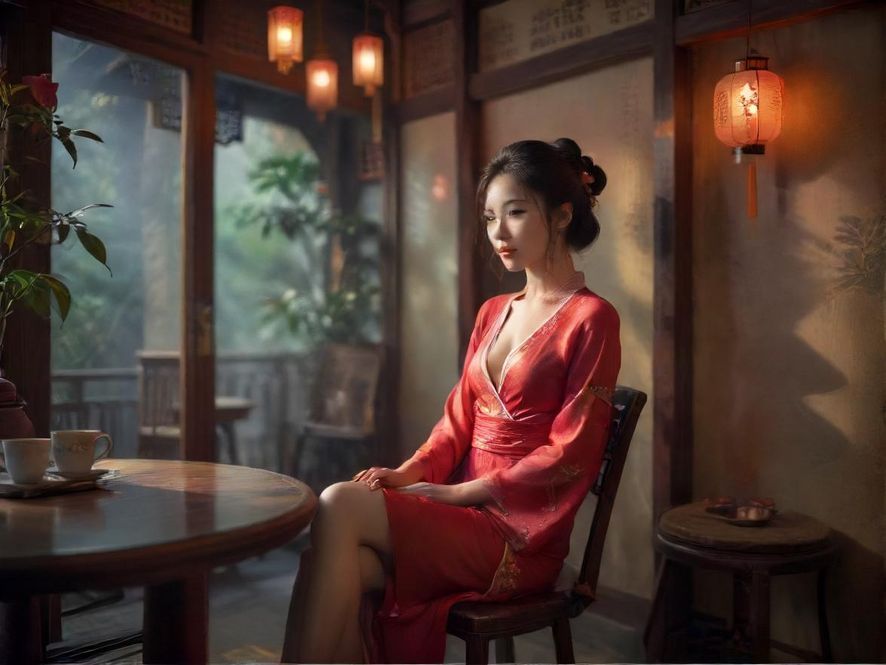 广州会所茶艺休息区氛围