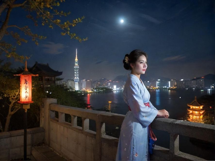 广深夜景