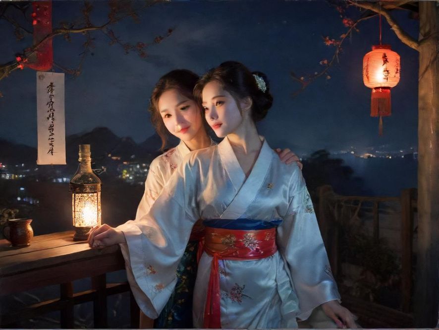 夜场娱乐炫彩灯光舞池实景图