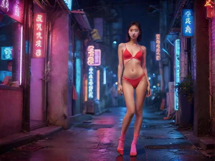 广州白云qm夜场街头夜景氛围