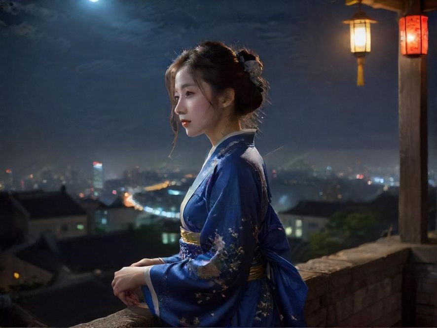 洛阳夜景下的休闲娱乐场所