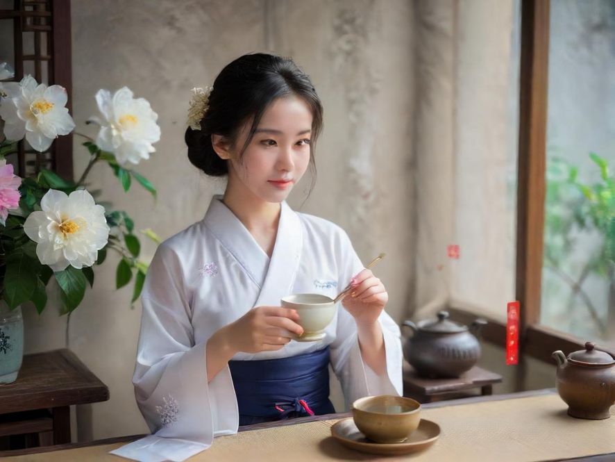 品茶工作室的精致茶具