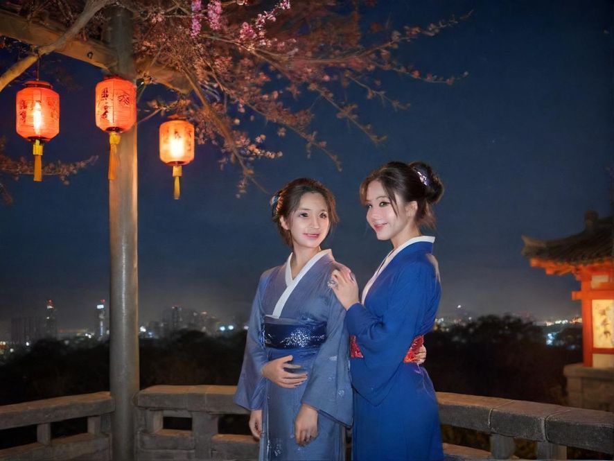 四川桑拿会所夜景氛围图