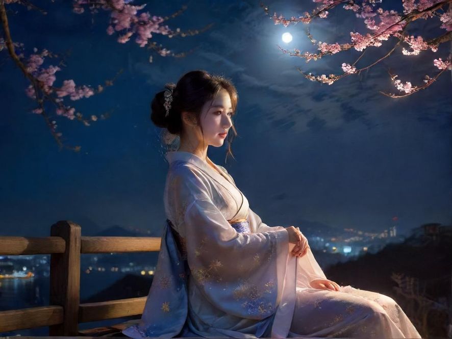 阡陌社区夜景夜场外观夜景