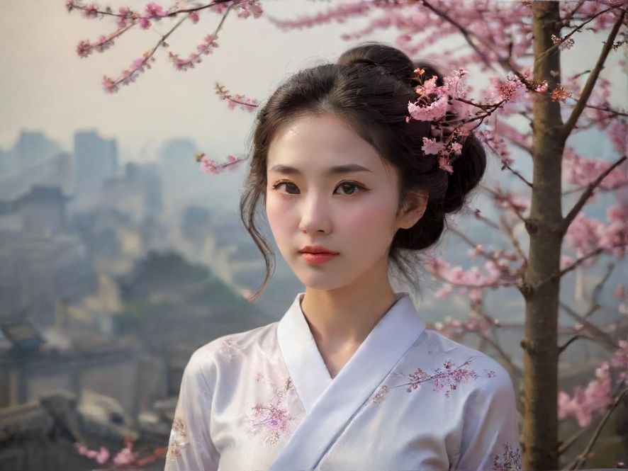 一位气质优雅的成熟女性在雅致的客厅中,微笑着看向镜头,光影效果带来电影般的质感。