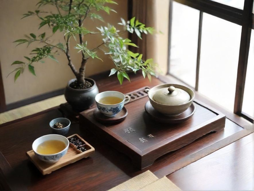 深圳高端品茶环境茶桌茶具特写