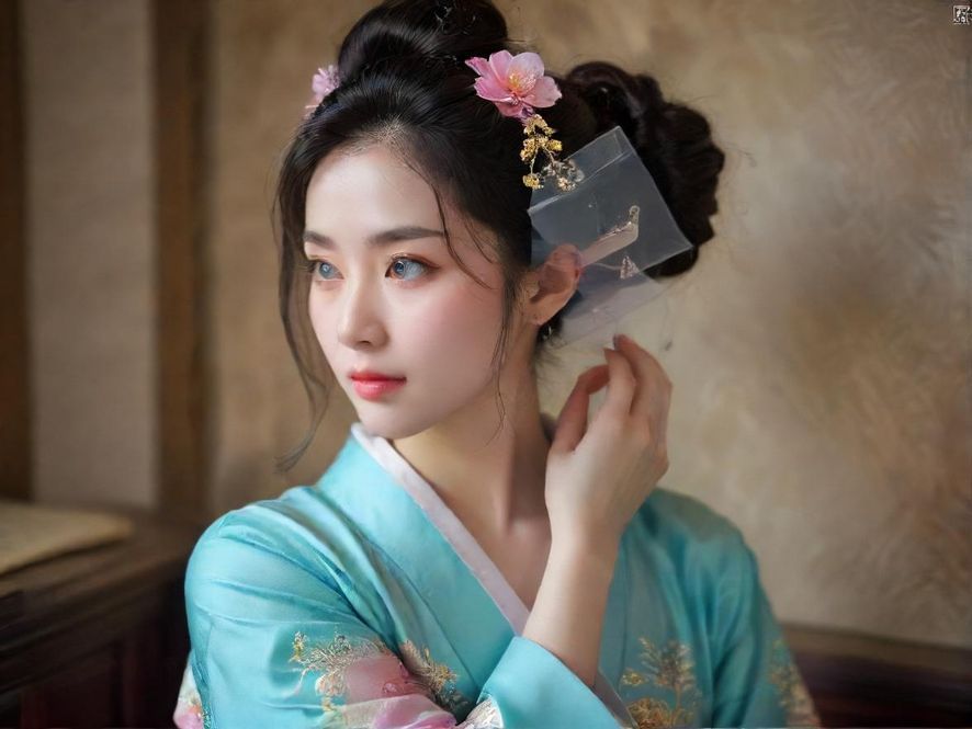 一位女士在现代桑拿房中,面部特写,表情放松,柔和的光线营造出宁静的氛围。