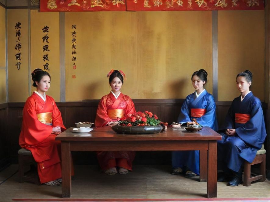 一家高端会所的豪华休息区,舒适的皮质沙发,柔和的暖色灯光,营造出私密而奢华的放松氛围。