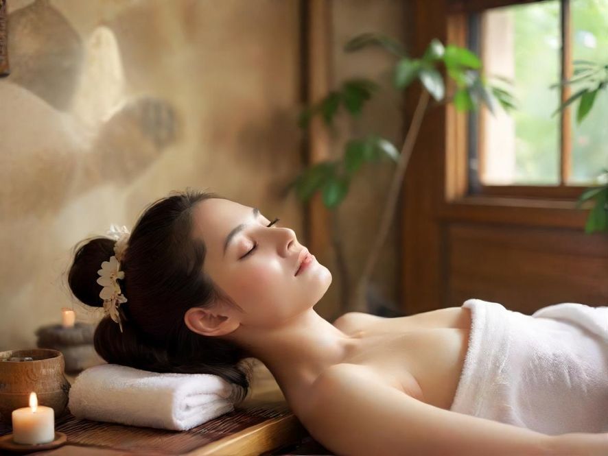 深圳高端SPA会所的舒适休息区,环境静谧优雅