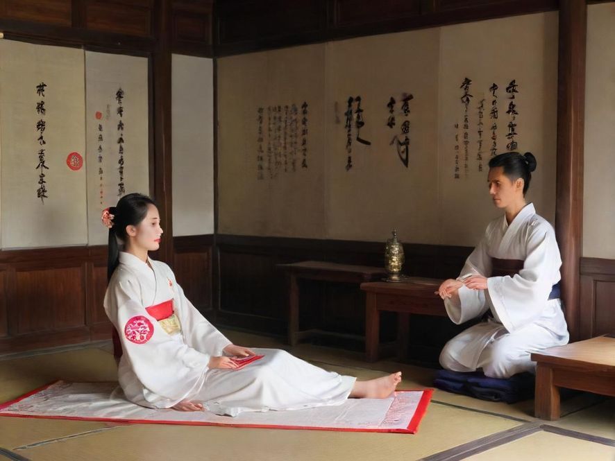 一位专业的足疗师正在为顾客进行足部按摩的特写镜头，手法熟练而专注，背景是典雅舒适的理疗室。